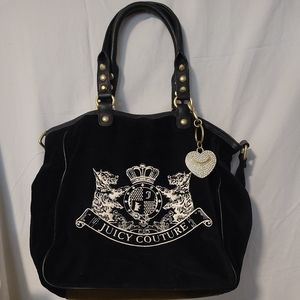 💚SOLD💚 Juicy Couture Velour bag with charm